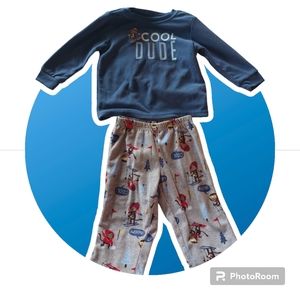 🔴Buy 2 - Get 1 -- Carter's Fleece Boy's Cool Dude PJ Set, 18 mo.